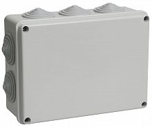 UKO11-190-140-070-K41-55 Коробка распаячная ОП 190х140х70 IP55 КМ41244 RAL7035 (10 гермовводов) IEK 