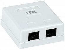 CS2-1C5EU-22 Розетка компьютерная 2-м ОП RJ45 кат.5E UTP ITK 