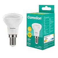 11658 Лампа светодиодная LED6 R50/830/E14 6Вт рефлектор матовая 3000К тепл. бел. E14 455лм 170-265В Camelion 