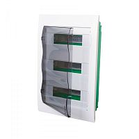 EZ9E312S2FRU Бокс встраиваемый СП City9 Box 3 ряда 36мод. с прозр. дверцей SE 