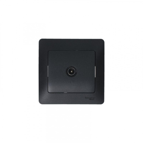 GSL000791 Розетка телевизионная оконечная TV Glossa 1дБ механизм антрацит SE  фото 4
