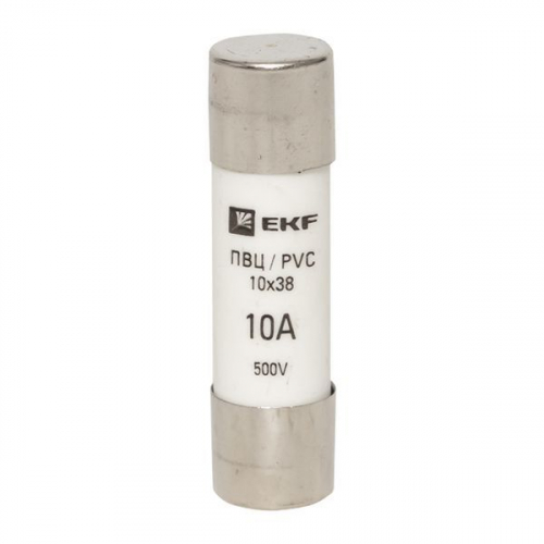 pvc-10x38-10 Вставка плавкая цилиндрическая ПВЦ 10х38 10А EKF  фото 2
