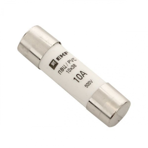 pvc-10x38-10 Вставка плавкая цилиндрическая ПВЦ 10х38 10А EKF 