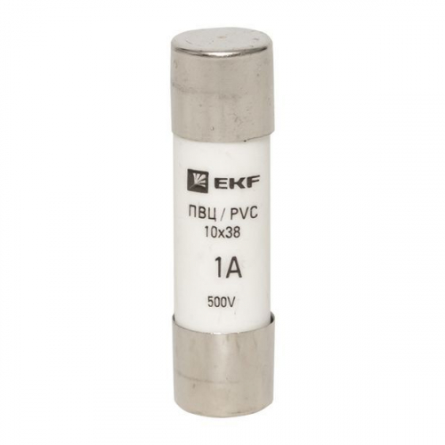 pvc-10x38-1 Вставка плавкая цилиндрическая ПВЦ 10х38 1А EKF  фото 2