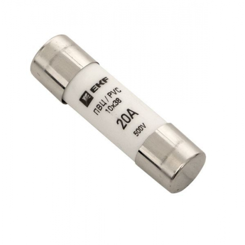 pvc-10x38-20 Вставка плавкая цилиндрическая ПВЦ 10х38 20А EKF 