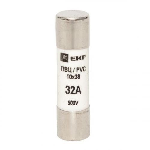 pvc-10x38-32 Вставка плавкая цилиндрическая ПВЦ 10х38 32А EKF  фото 2