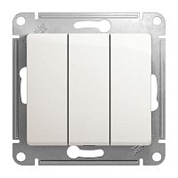 GSL000631 Выключатель 3-кл. СП Glossa 10А IP20 (сх. 3) 10AX механизм перламутр. SE 