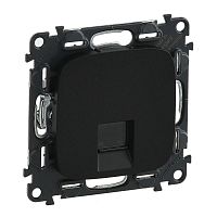 753950 Розетка компьютерная 1-м Valena Allure RJ45 кат.5E UTP с лицев. панелью механизм антрацит Leg 