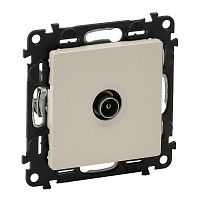 753551 Розетка телевизионная TV 1-м Valena Life 0-2400МГц с топологией "звезда" с лицев. панелью механизм сл. кость Leg 
