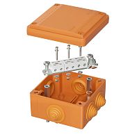 FSB11604 Коробка ответвительная FS 100х100х50мм IP56 6п 450В 6А 4кв.мм с кабельными вводами и клеммниками пластик. DKC 
