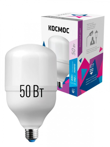 LksmHWLED50WE2765 Лампа светодиодная высокомощная HWLED 50Вт 220В E27 6500К Космос 
