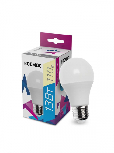 LkecLED13wA60E2730 Лампа светодиодная A60 13Вт 3000К E27 220В КОСМОС 