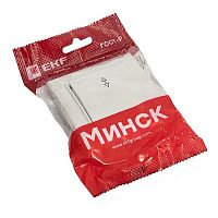 ERV10-025-10 Переключатель проходной 1-кл. СП Минск 10А IP20 бел. Basic EKF 