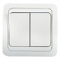4680005959860 Выключатель 2-кл. СП Classico 2023 10А IP20 бел. ASD / IN HOME 