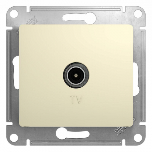 GSL000293 Розетка телевизионная TV Glossa коннектор механизм беж. SE 