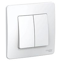 BLNVS106601 Переключатель проходной 2-кл. СП Blanca 10А IP20 (сх. 6+6) 250В бел. SE 