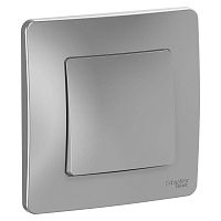 BLNVS010603 Переключатель проходной 1-кл. СП Blanca 10А IP20 (сх. 6) 250В алюм. SE 