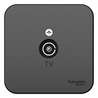 BLNTA000016 Розетка телевизионная TV ОП Blanca коннектор с изолир. пластиной антрацит SE 