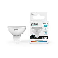 13529 Лампа светодиодная Elementary 9Вт MR16 софит 4100К нейтр. бел. GU5.3 660лм GAUSS 