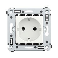 4400003 Розетка 1-м СП 2мод. Avanti "Белое облако" 16А IP20 2P+E защ. шторки бел. DKC 