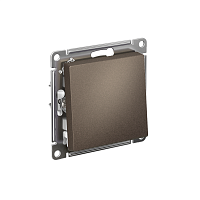 ATN000615 Выключатель 1-кл. СП AtlasDesign 10А IP20 (сх. 1) 10AX с самовозвратом механизм мокко SE 