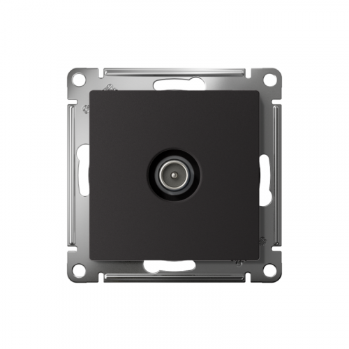 ATN001091 Розетка телевизионная оконечная TV AtlasDesign 1дБ механизм карбон SE  фото 2