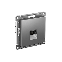 ATN000983 Розетка компьютерная AtlasDesign RJ45 кат.5E механизм сталь SE 