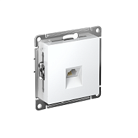 ATN000181 Розетка телефонная 1-м СП AtlasDesign RJ11 механизм бел. SE 
