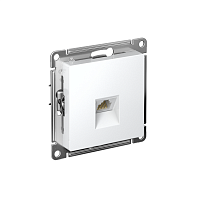 ATN000183 Розетка компьютерная 1-м AtlasDesign RJ45 кат.5E механизм бел. SE 