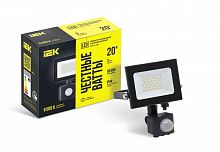 LPDO602-20-65-K02 Прожектор светодиодный СДО 06-20Д 6500К IP54 с ДД черн. IEK 