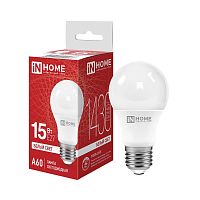 4690612020273 Лампа светодиодная LED-A60-VC 15Вт грушевидная 4000К нейтр. бел. E27 1430лм 230В IN HOME 