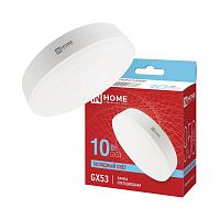 4690612020778 Лампа светодиодная LED-GX53-VC 10Вт таблетка 6500К холод. бел. GX53 950лм 230В IN HOME 