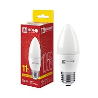 4690612020488 Лампа светодиодная LED-СВЕЧА-VC 11Вт свеча 3000К тепл. бел. E27 1050лм 230В IN HOME 