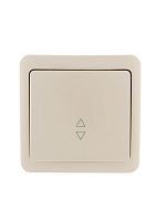 751-0300-105 Переключатель проходной 1-кл. 1п ОП Viola 10А IP20 крем. LEZARD 