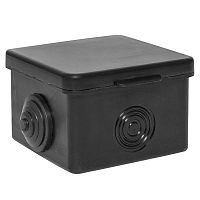 plc-kmr2-030-036-b Коробка распаячная КМР-030-036 65х65х50 4 мембранных ввода черн. EKF 