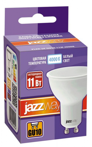 5019485 Лампа светодиодная PLED-SP 11Вт PAR16 4000К нейтр. бел. GU10 230В 50Гц JazzWay  фото 4