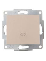 707-0388-107 Выключатель промежуточный 1-кл. 2п СП Karina 10А IP20 механизм крем. LEZARD 