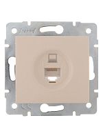 707-0388-139 Розетка компьютерная 1-м СП Karina RJ45 механизм крем. LEZARD 
