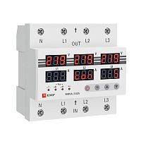 MRVA-3-63A Реле напряжения и тока трехфазное с дисплеем MRVA-3 63A EKF 
