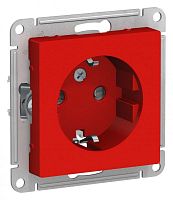 ATN002045 Розетка 1-м СП AtlasDesign 16А IP20 с заземл. защ. шторки механизм красн. SE 