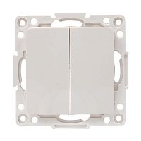 EYV10-123-10 Выключатель 2-кл. Стокгольм 10А механизм бел. PROxima EKF 