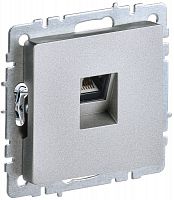 BR-K10-1-K47 Розетка компьютерная СП RJ45 кат.5E BRITE РК10-БрА механизм алюм. IEK 