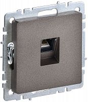 BR-K10-1-K45 Розетка компьютерная СП RJ45 кат.5E BRITE РК10-БрТБ механизм бронза IEK 