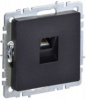 BR-K10-1-K02 Розетка компьютерная СП RJ45 кат.5E BRITE РК10-БрЧ механизм черн. IEK 