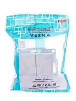 742-0288-101 Выключатель 2-кл. СП Vesna механизм бел. LEZARD 