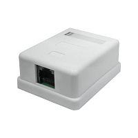 10-0307 Розетка компьютерная 1-м 8P8C (RJ-45) UTP кат.5E SUPRLAN 