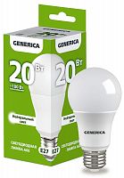 LL-A60-20-230-40-E27-G Лампа светодиодная A60 20Вт грушевидная 4000К E27 230В GENERICA 