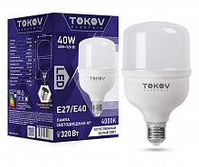 TKE-HP-E40/E27-40-4K Лампа светодиодная 40Вт HP 4000К Е40/Е27 176-264В TOKOV ELECTRIC 