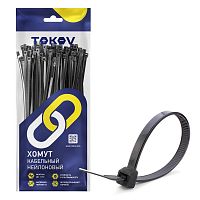 TKE-HNS-2.5-150-B/100 Хомут кабельный нейлоновый черн. 2.5х150 (уп.100шт) TOKOV ELECTRIC 