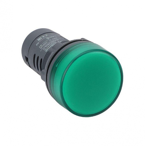 SB7EV03MP Лампа светосигнальная SB7 d22мм 230В AC зел. моноблочная SE 
